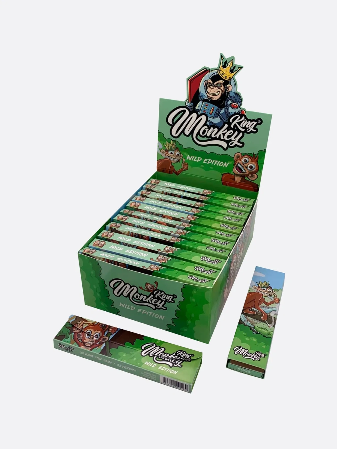 Monkey King KSS Papiri za motanje s filter savjetima Wild, 1 knjižica