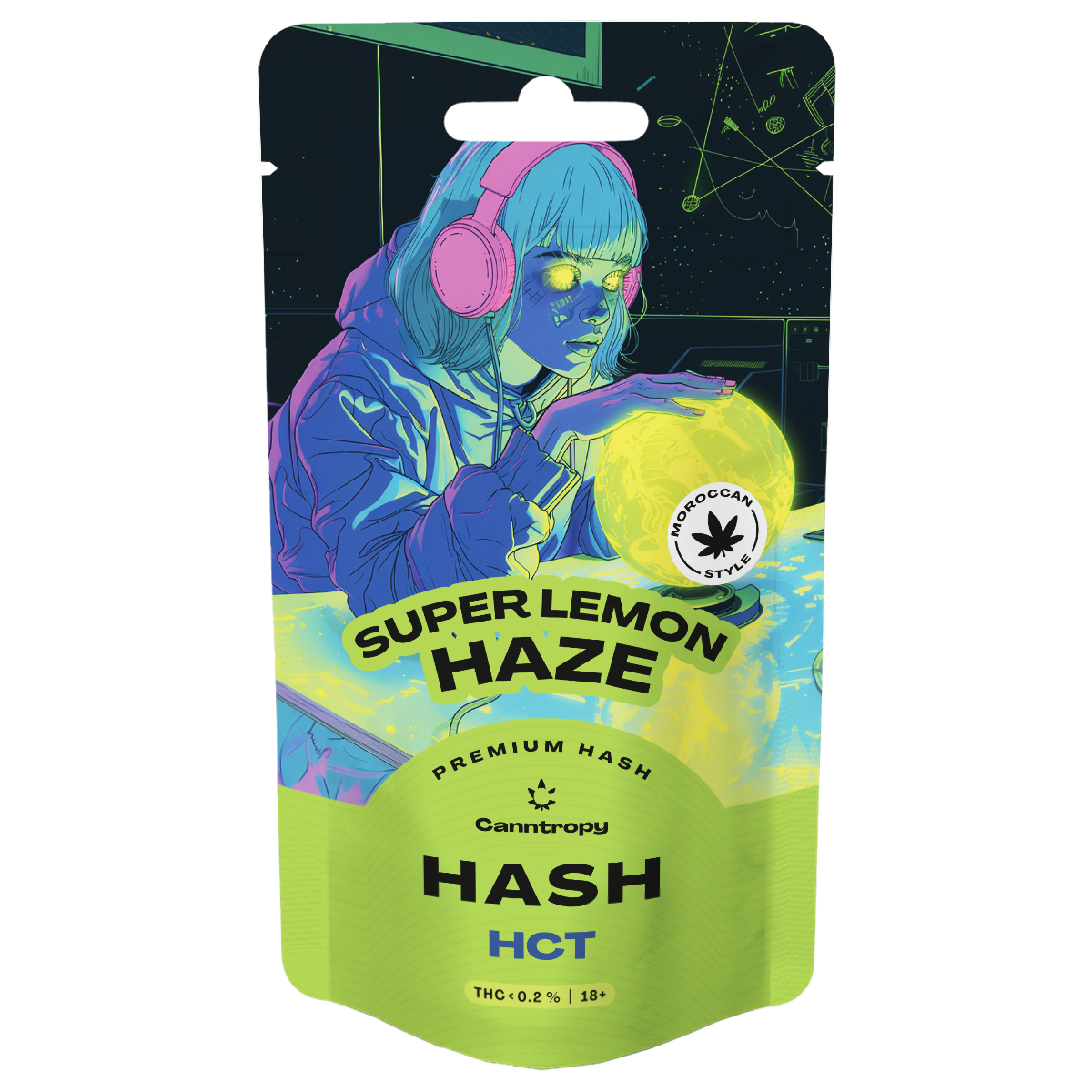 Canntropy HCT hašiš Maroko, Super Lemon Haze, HCT, 1 g - 100 g 100 gramov