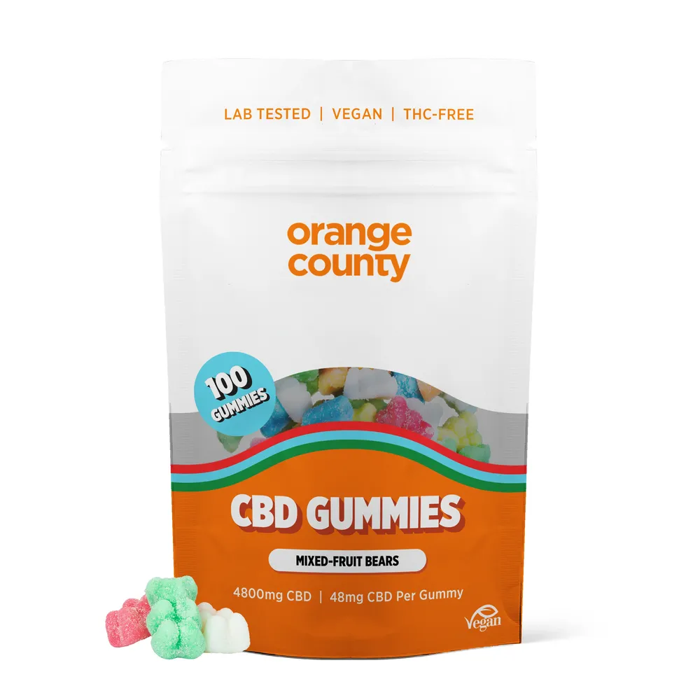 Orange County CBD Gummies Bears, 100 ks, 4800 mg CBD, 500 g