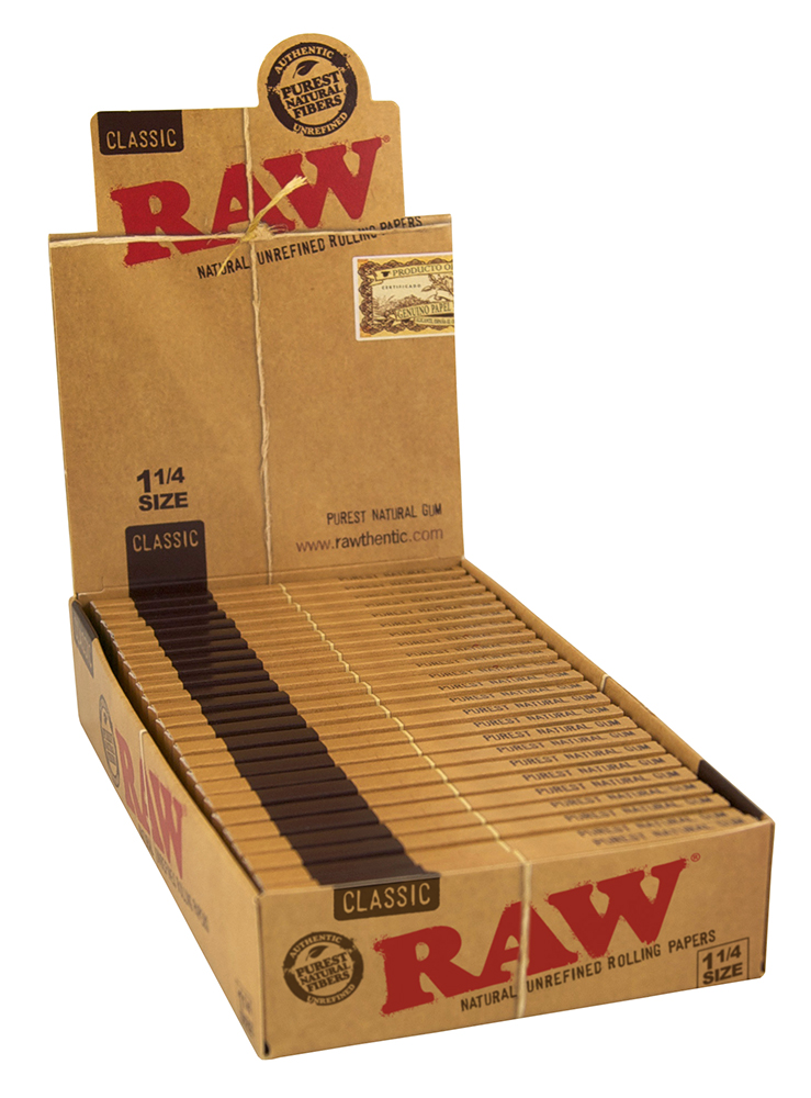 RAW nebielené krátke papiere veľkosti 1¼