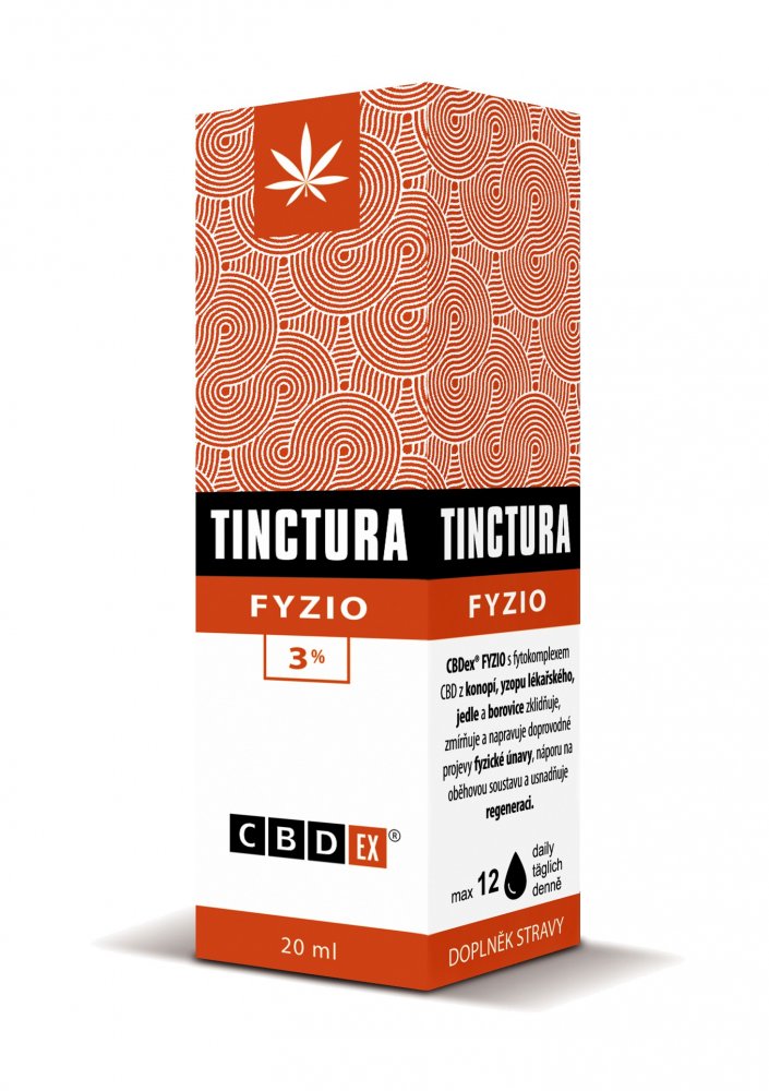 CBDex Tinctura Fyzio 3% 20 ml