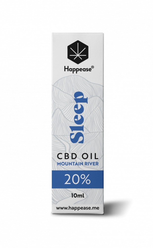 Happease Sleep CBD Oil Mountain River, 20 % CBD, 2000 mg, 10 ml