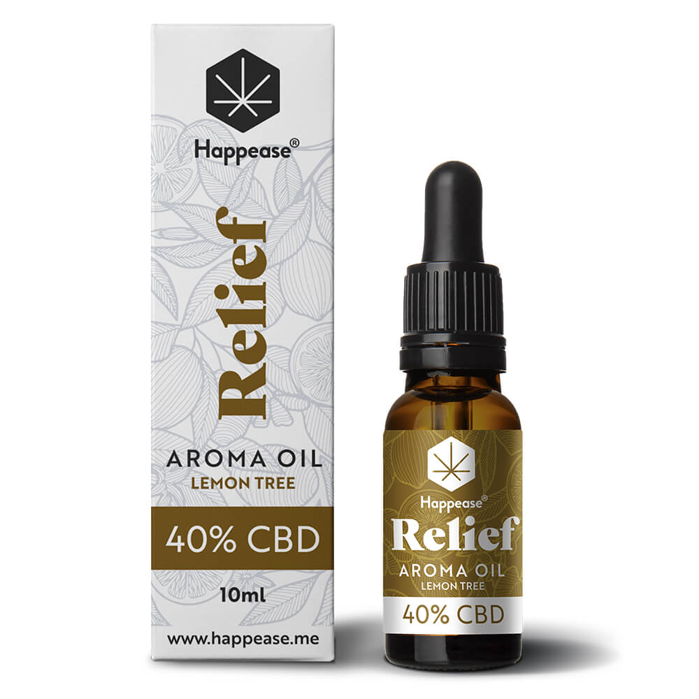 Happease Relief CBD Oil Lemon Tree, 40% CBD, 4000 mg, 10 ml