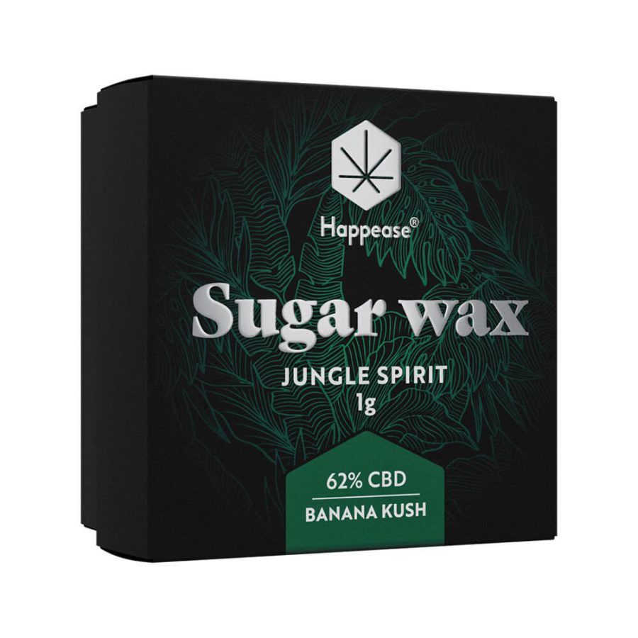 Happease - Extrakt Jungle Spirit Sugar Wax, 62% CBD, 1 g