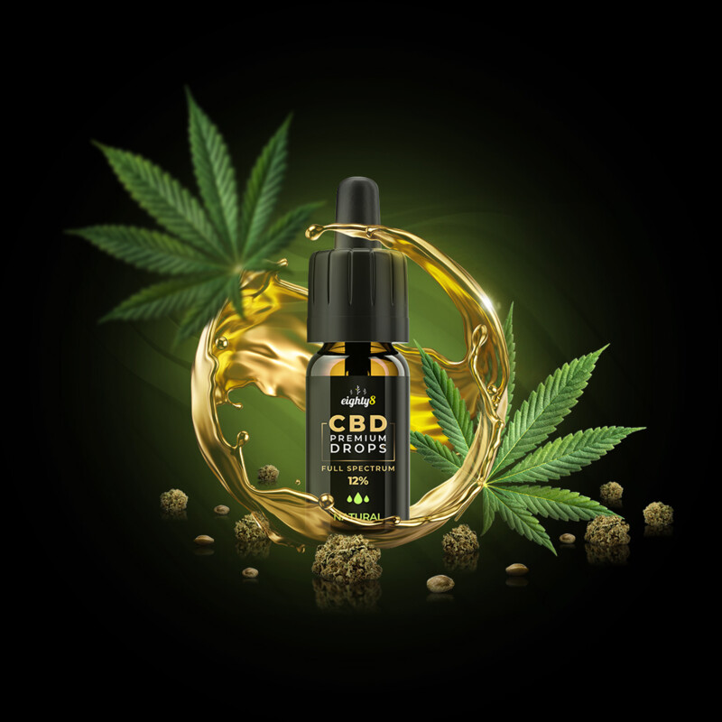 Eighty8 Natuurlijke CBD-druppels, 7%, 10 ml, 700 mg