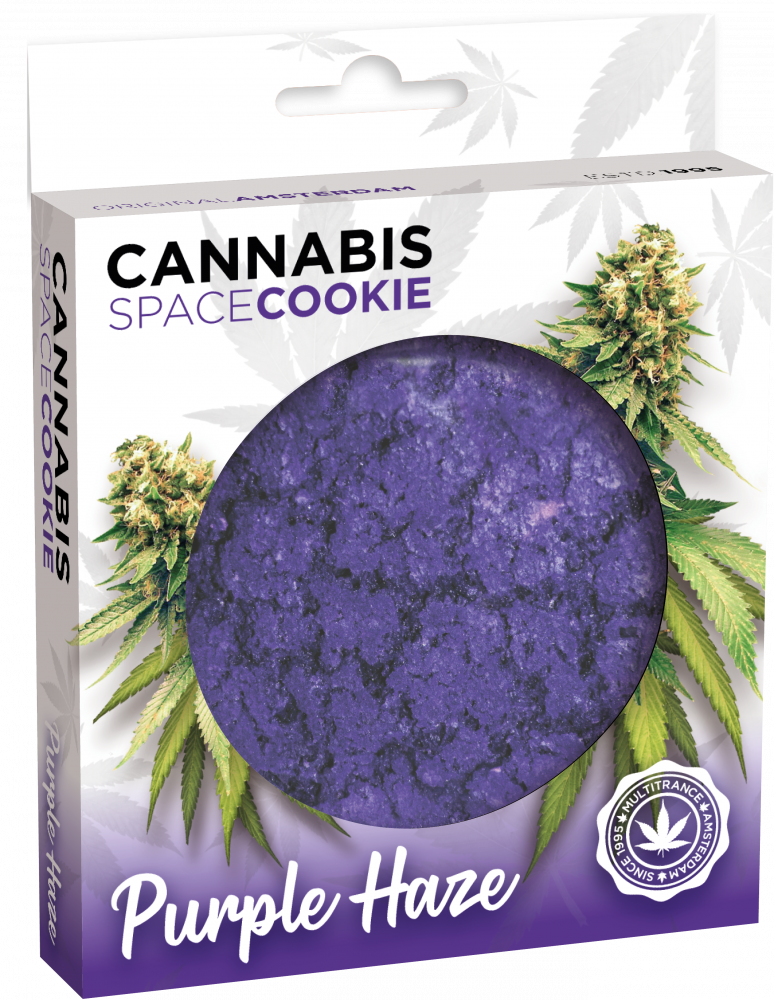Cannabis Purple Haze Space Cookie Doos, 100 g