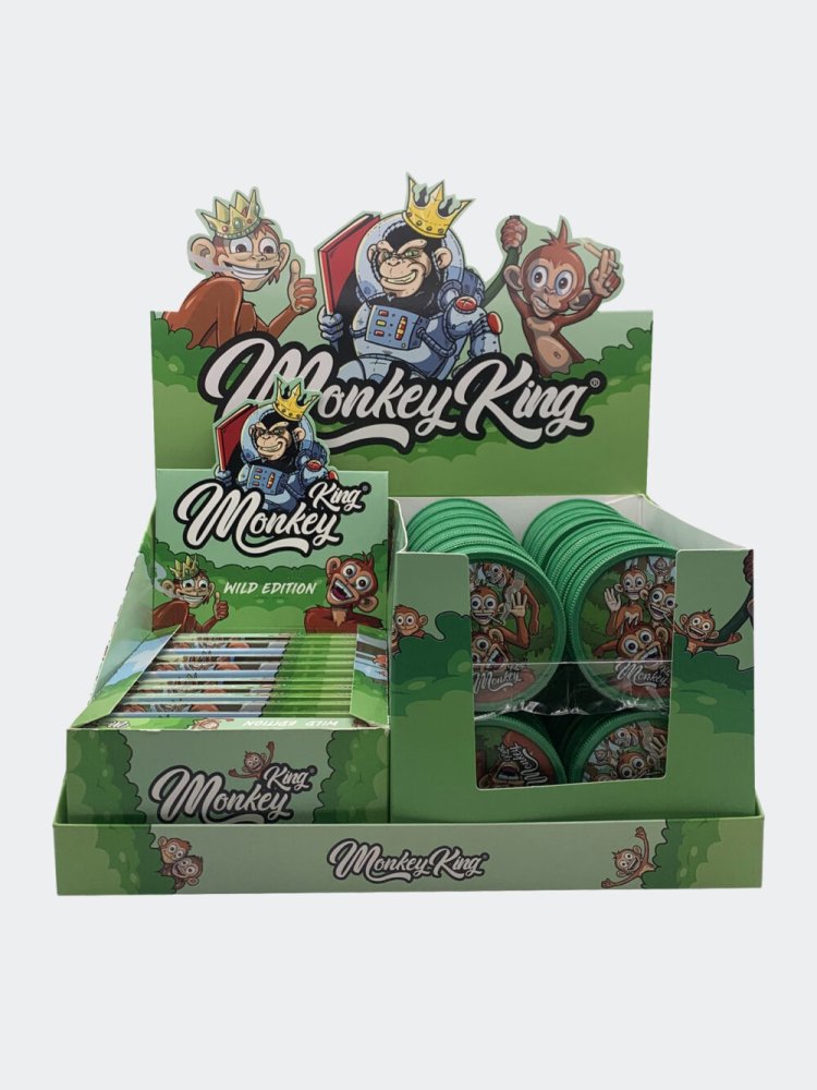 Monkey King Papieriky na rolovanie s hrotmi a brúskou (divokej edície)