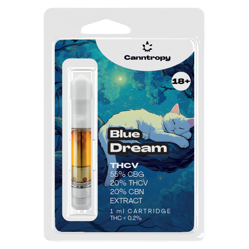 Canntropy Náplň THCV Modrý sen - 20 % THCV, 60 % CBG, 20 % CBN, 1 ml