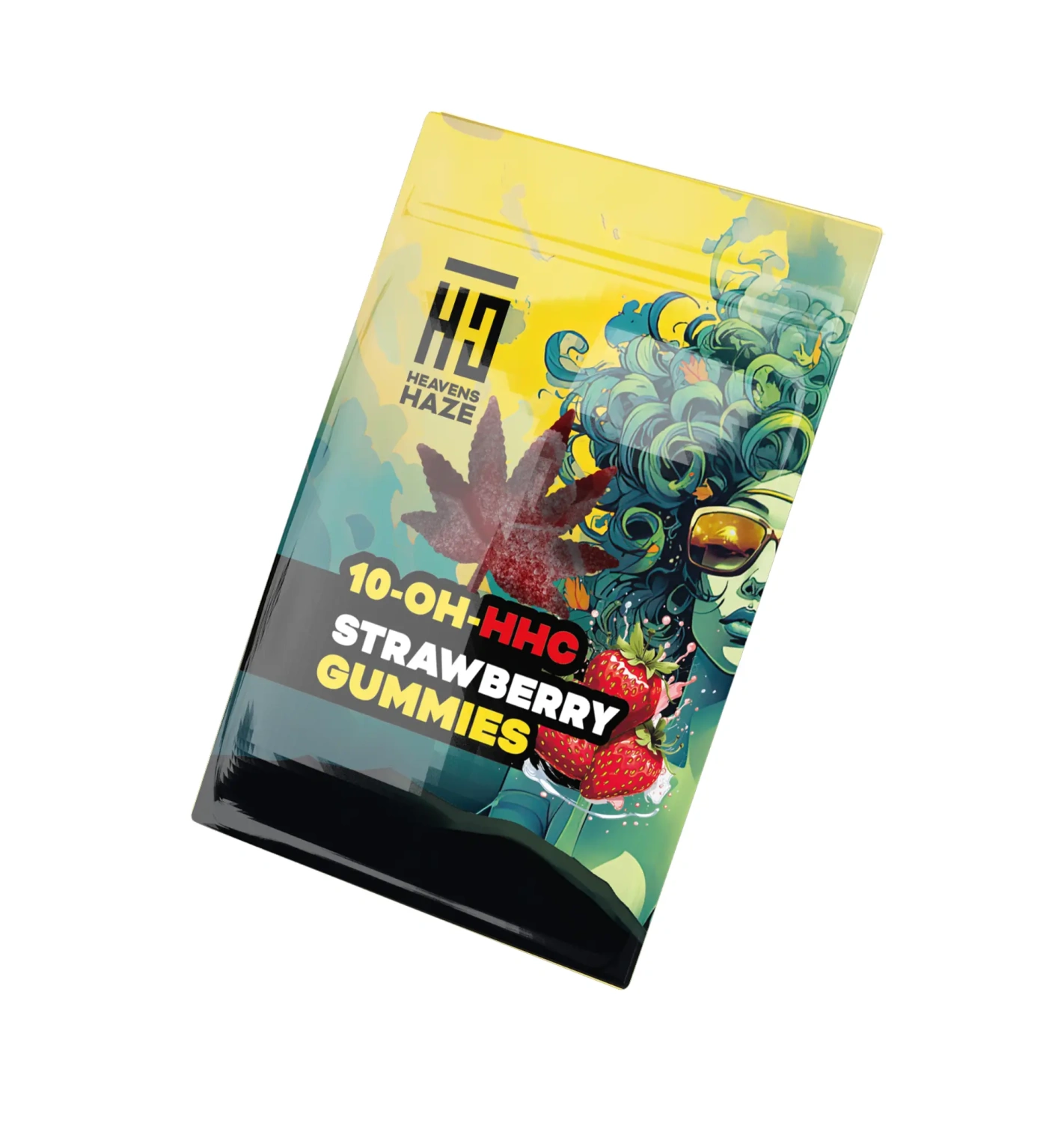 Heavens Haze 10-OH-HHC Gummies Aardbei, 3 stuks x 40 mg, 120 mg 10-OH-HHC