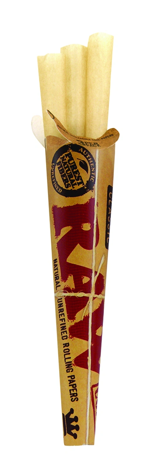 Raw Kingsize Cones předbalené klasické nebělené kornouty (3 ks)
