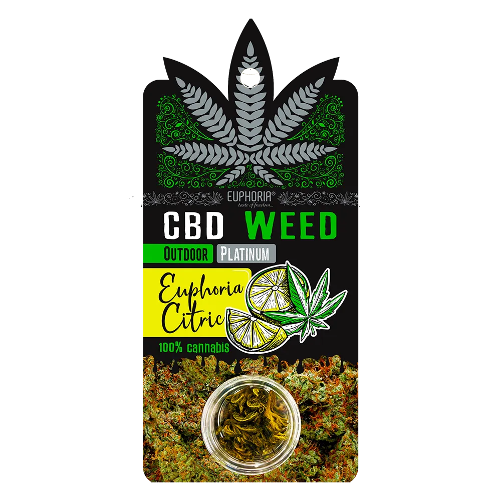 Euphoria CBD Weed Platinum Euphoria Citrónová, 0,7 g