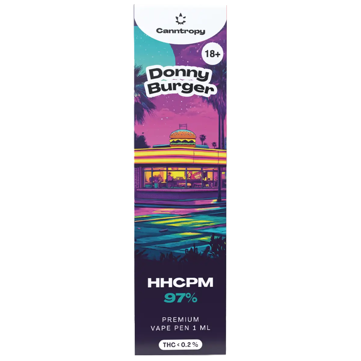 Canntropy HHCPM Vape Pen Donny Burger, HHCPM 97% Qualität, 1 ml