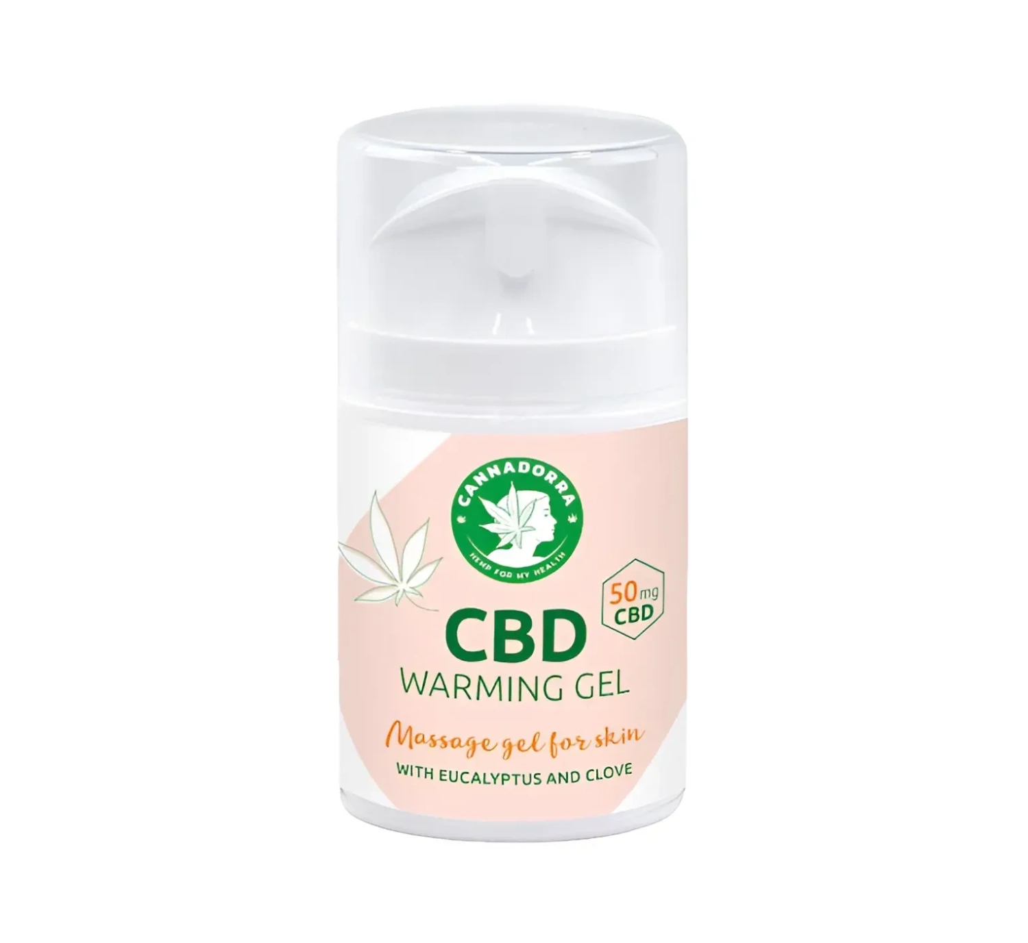 Cannadorra CBD zahriavací gél, 50 mg CBD, 50 g