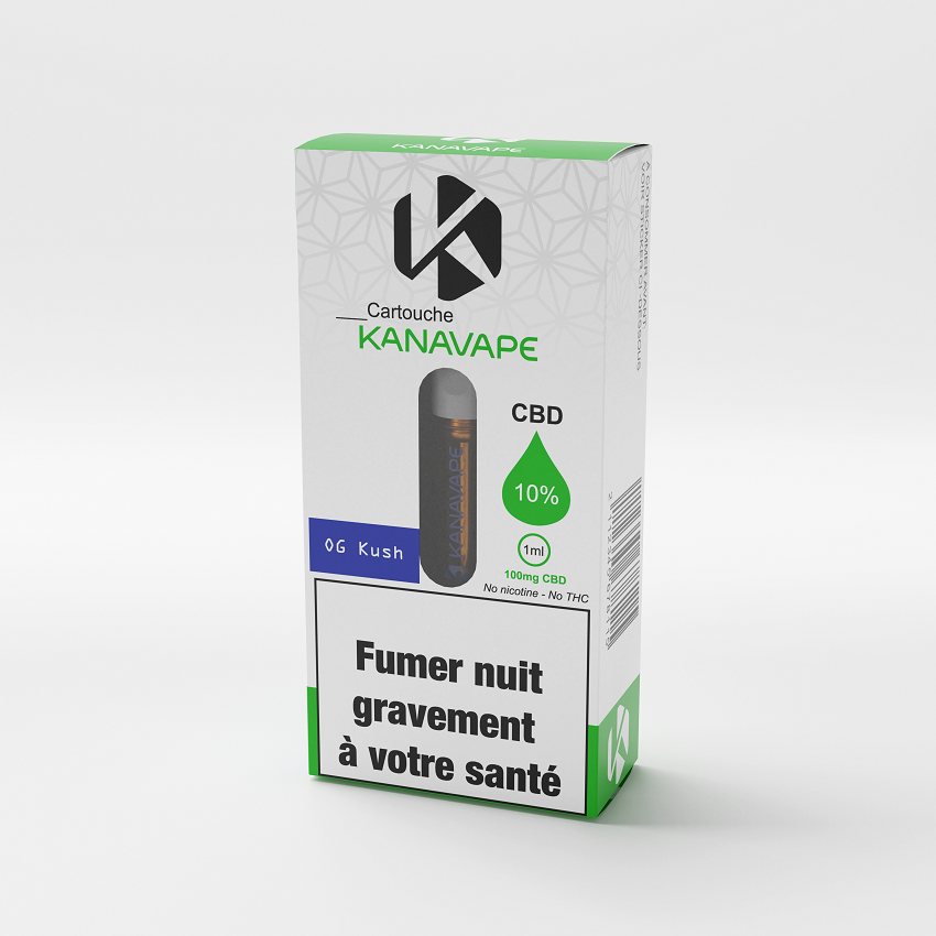 Kanavape OG Kush Patroon 10% CBD, 1 ml, 100 mg