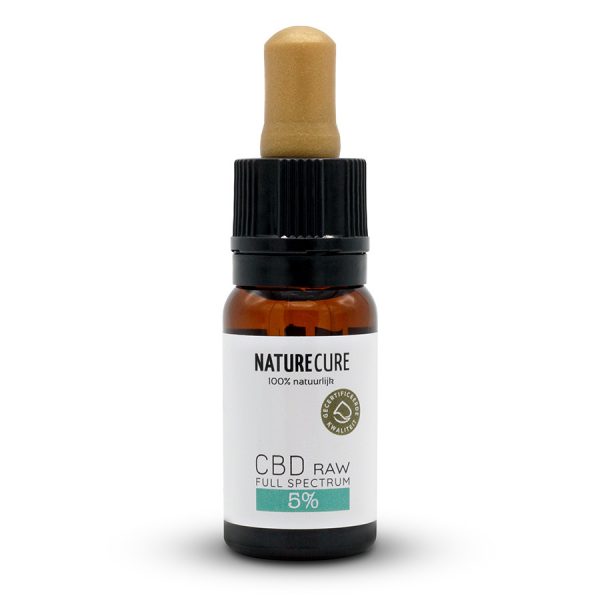 Nature Cure Plnospektrálny surový CBD olej – 5 %, 10 ml, 500 mg