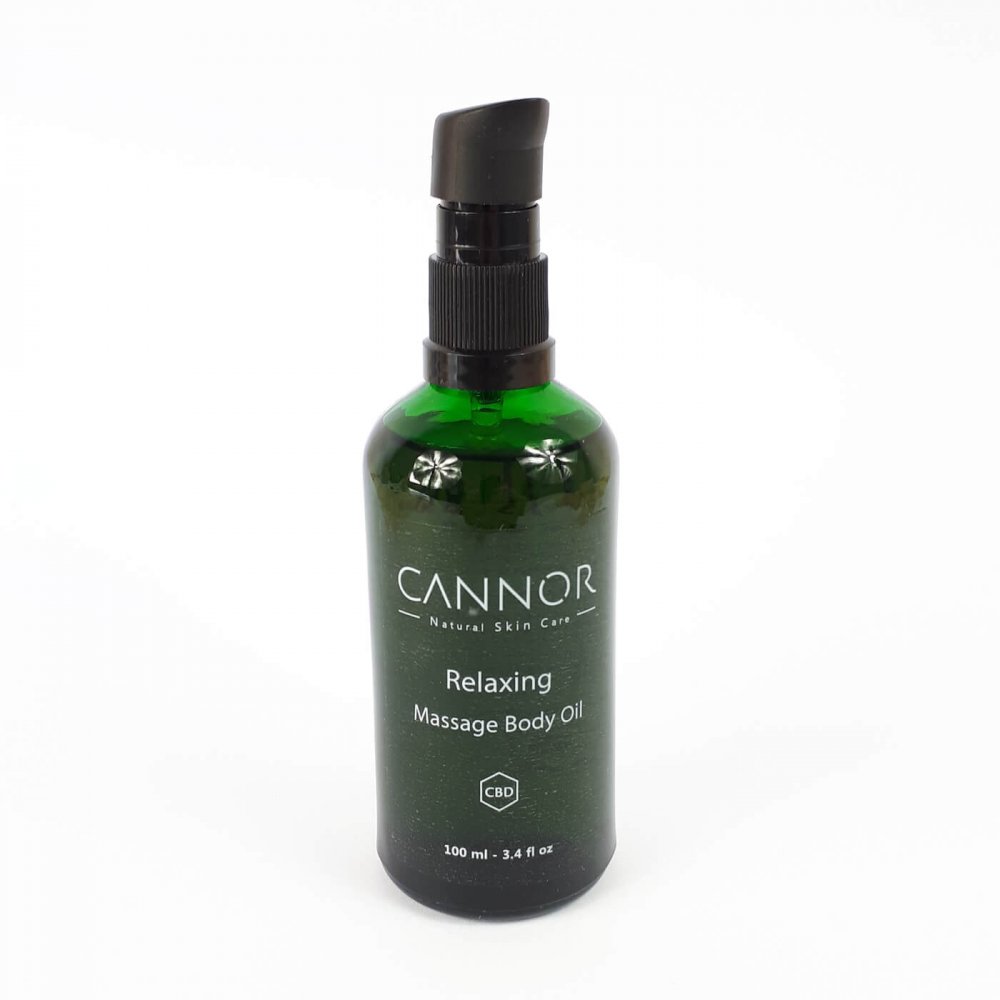 Cannor Masážny olej s CBD, 100 ml