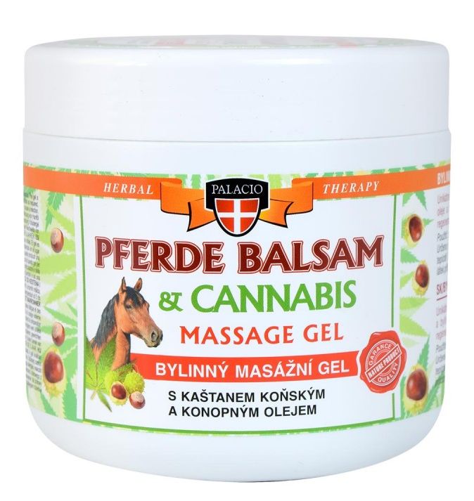 Palacio KANABIS masážny gél s pferde, 600 ml