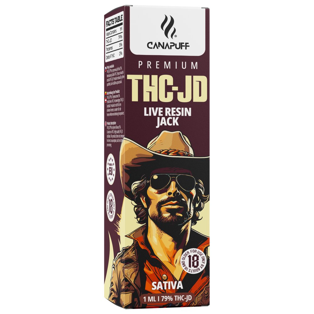 CanaPuff Wegwerp Vape Pen Jack, 79% THCJD, 1 ml