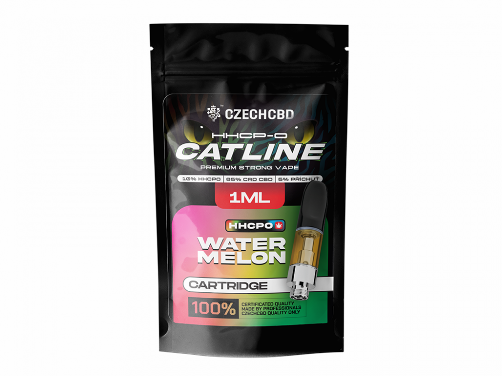 Czech CBD HHCPO Patroon CATline Watermeloen, HHCPO 10 %, 1 ml