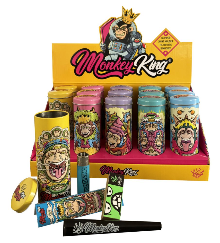 Monkey King Okrúhla plechová krabička Monkey Pack