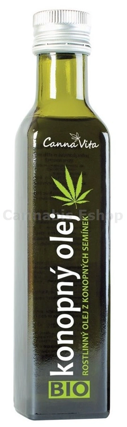 CannaVita Bio konopný olej lisovaný za studena, 500 ml