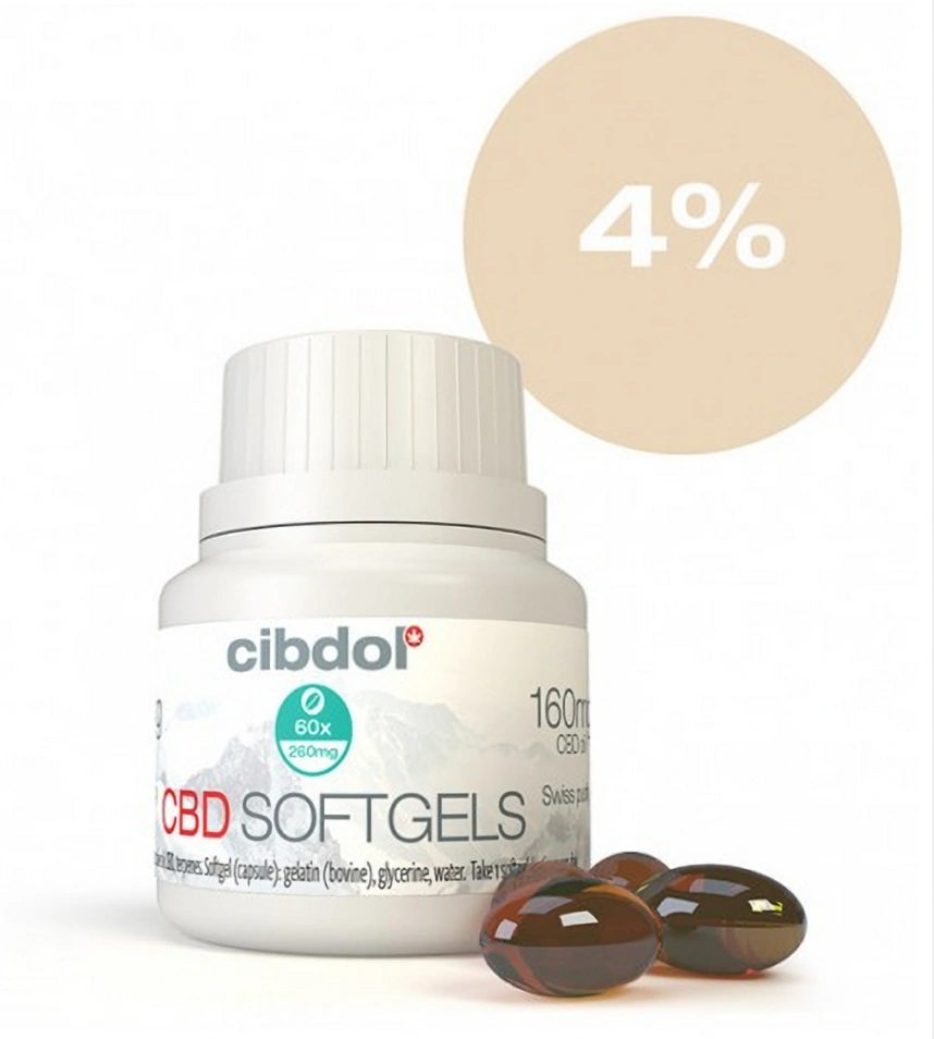 Cibdol CBD Softgelcapsules 4%, 60x6,4 mg, 384 mg