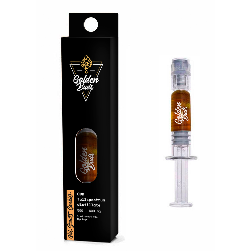Golden Buds CBD-concentraat Girl Scout Cookies in spuit, 60%, 1 ml, 600 mg