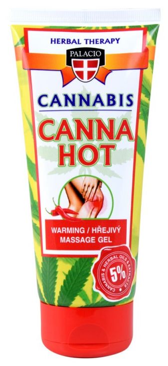 Palacio CANNABIS Masážny gél na hrejivosť, 200 ml