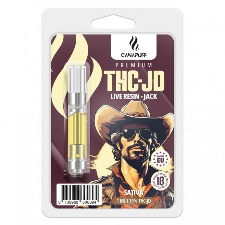CanaPuff THCJD-cartridge-aansluiting, THCJD 79%, 1 ml