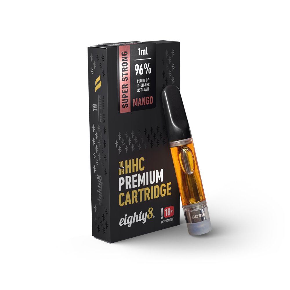 Eighty8 10-OH-HHC-patroon Supersterke mango, 96% 10-OH-HHC, 1 ml