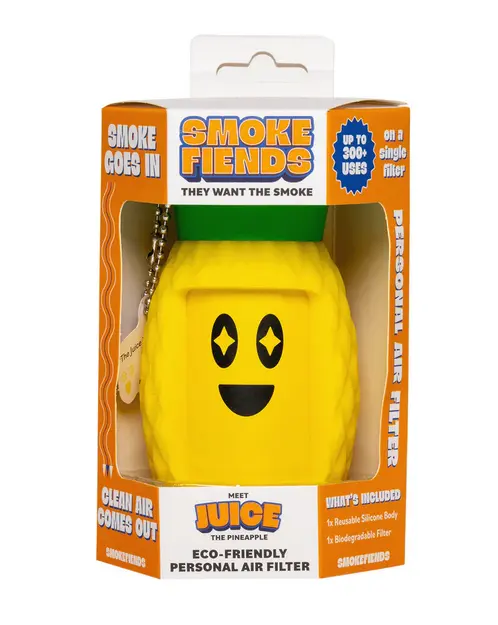 HEMPER Ekologický osobný vzduchový filter s tematikou dymových diablov – Juice The Pineapple
