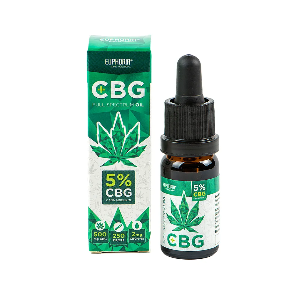 Euphoria CBG:CBD konopný olej 5%, 10 ml, 500:100 mg