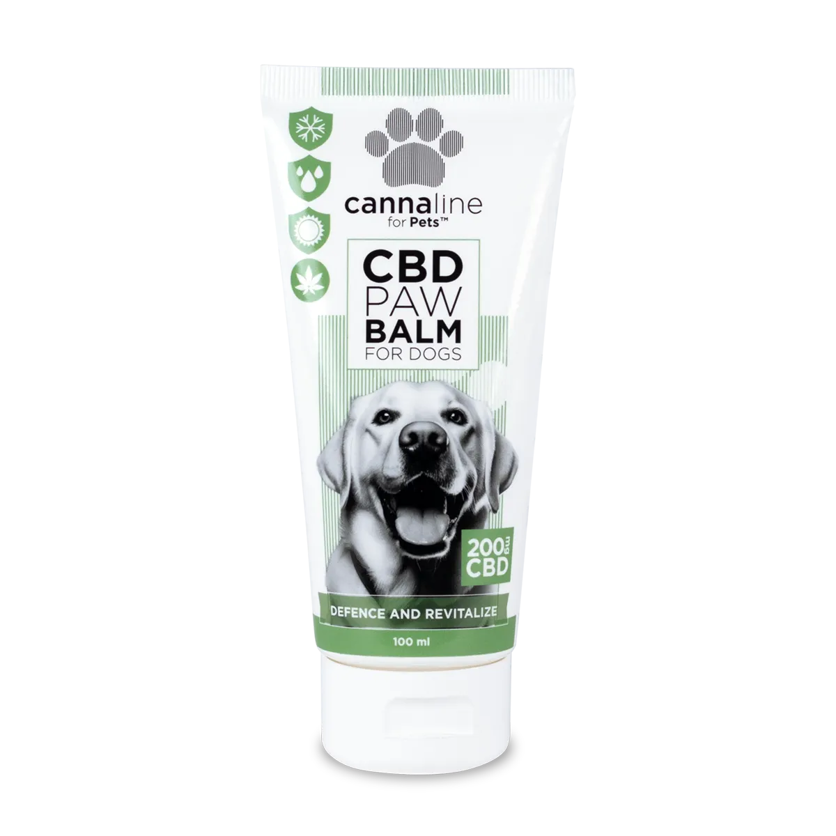 Cannaline CBD balzam na labky pre psov, CBD 200 mg, 100 ml