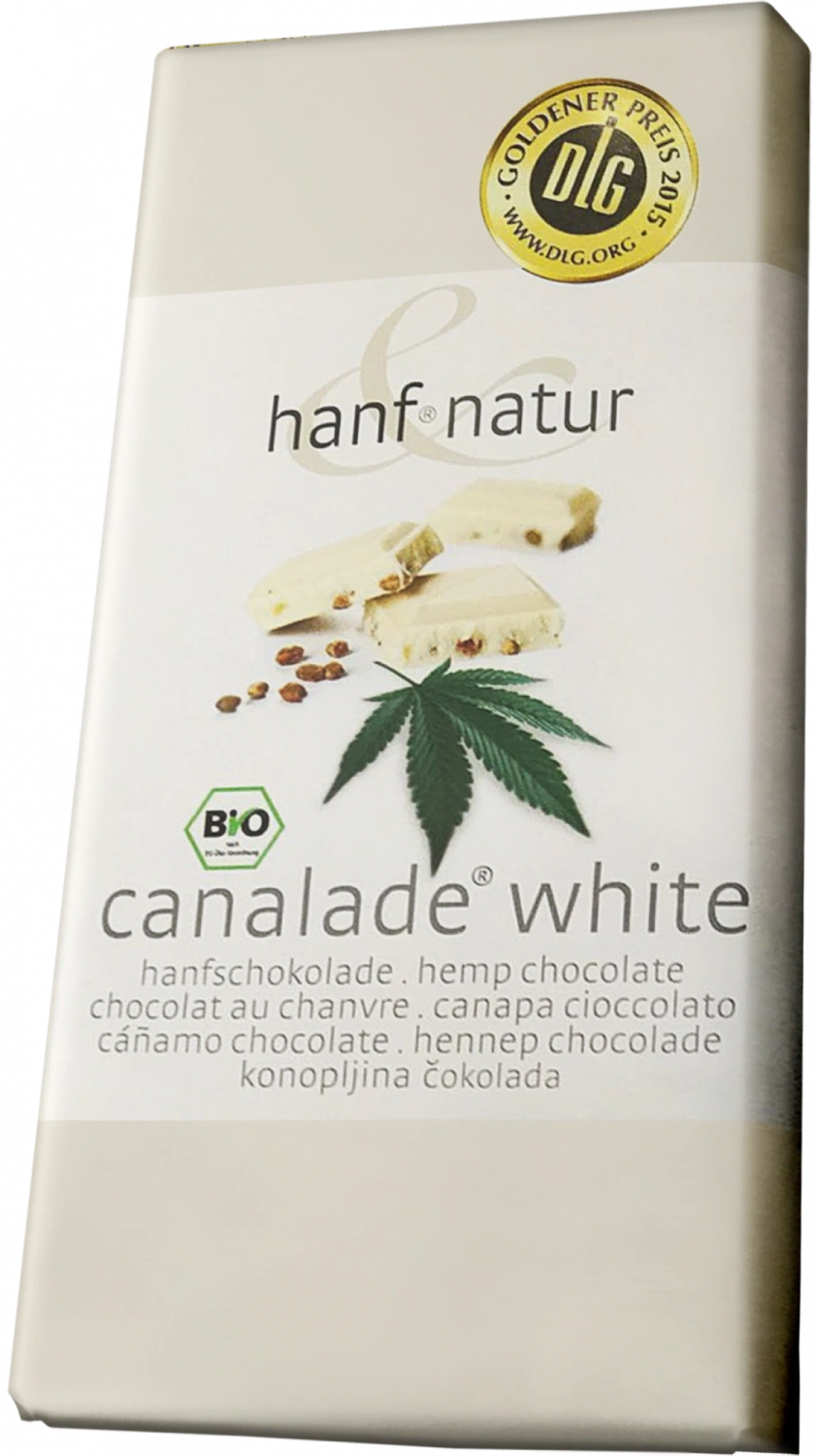 Canalade Bio Biologische Hennep Witte Chocolade, 100 g