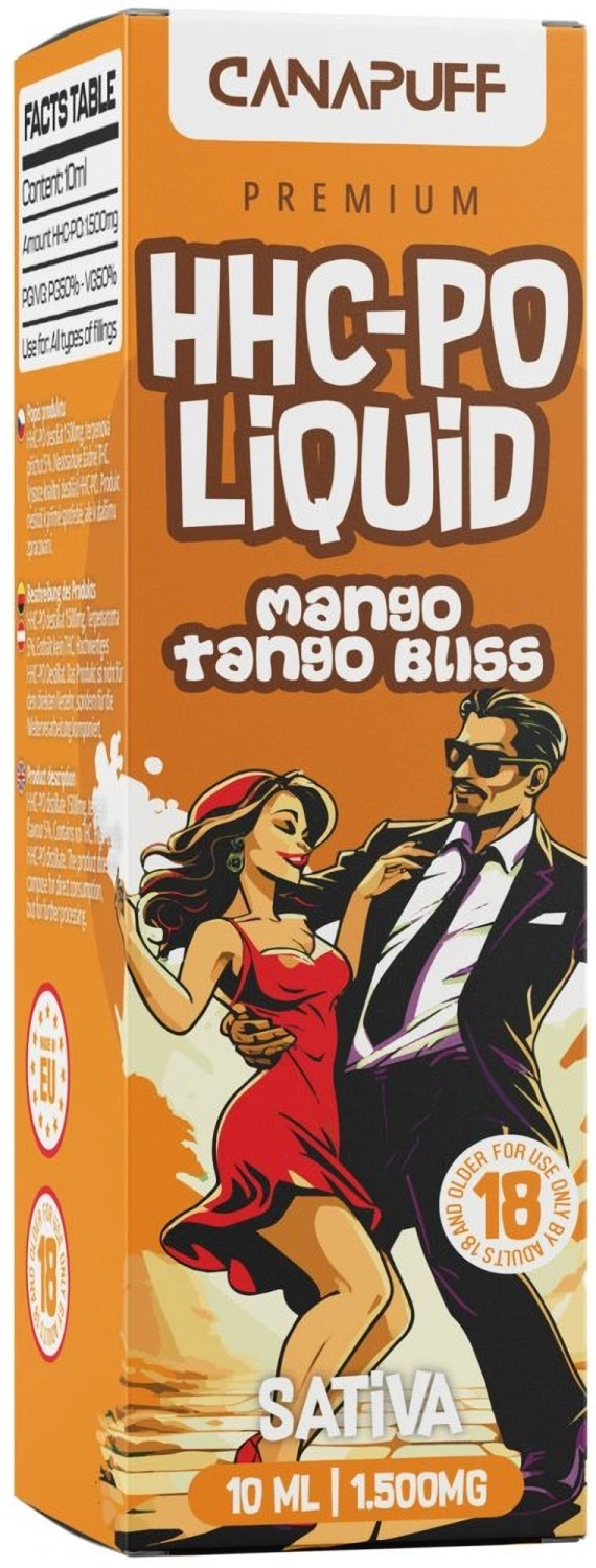CanaPuff HHCPO Vloeibare Mango Tango Bliss, 1500 mg, 10 ml