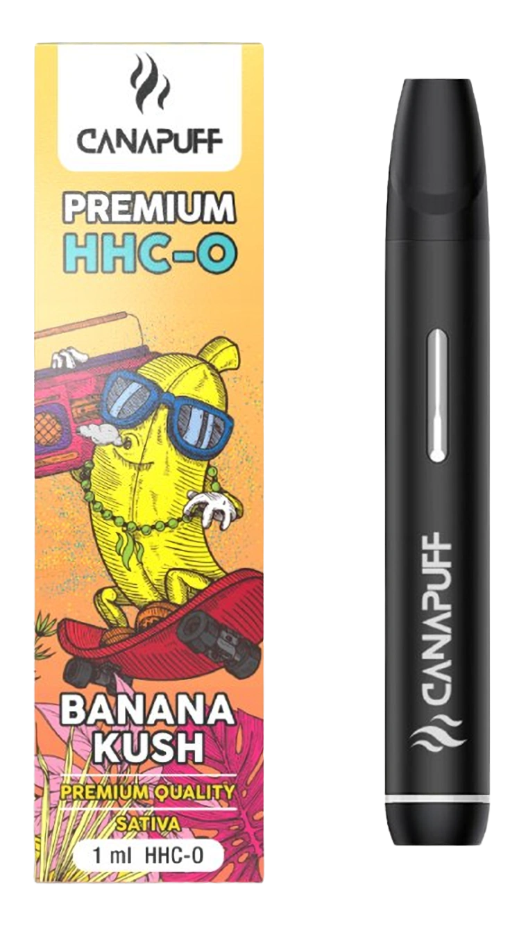 CanaPuff Banana Kush 96 % HHC-O - Wegwerp vape pen, 1 ml