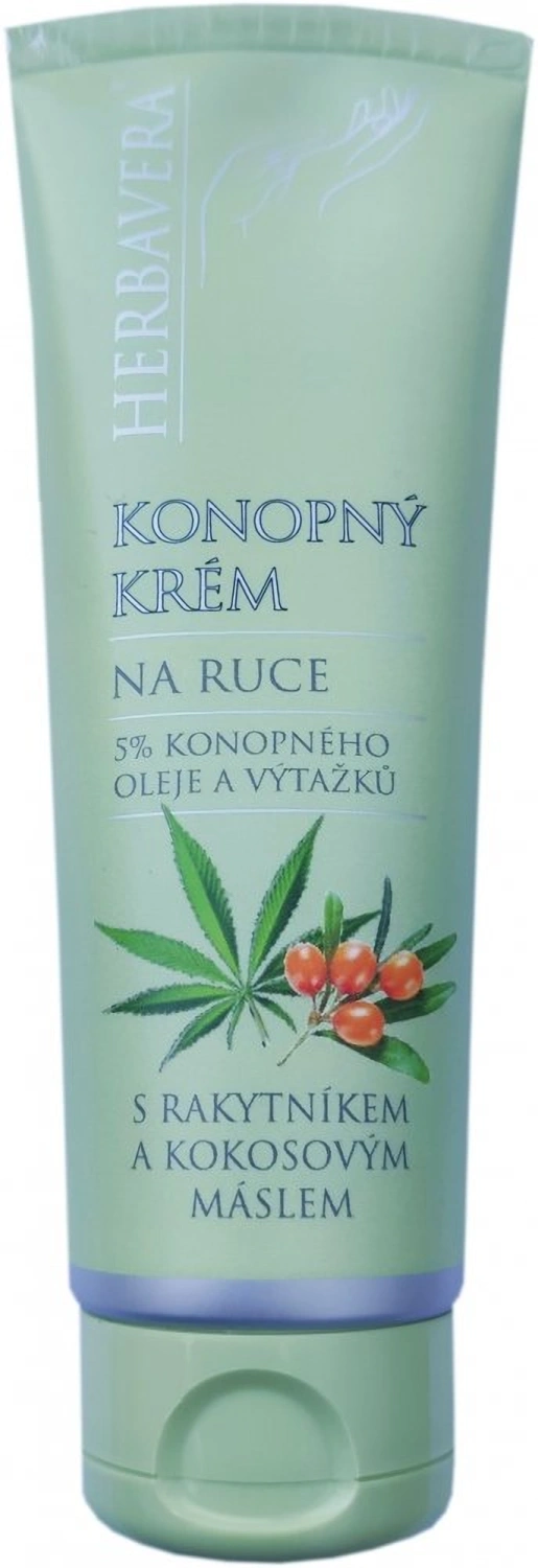 Herbavera Konopný krém s včelím voskom a glycerínom, 120 ml