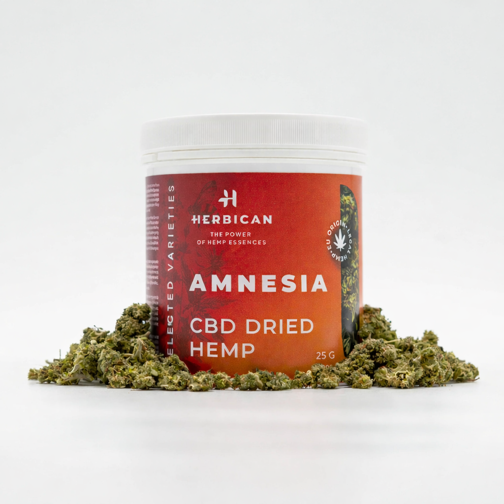 Herbican CBD Konopný Kvet Amnesia, 5 g - 100 g 50 gramov