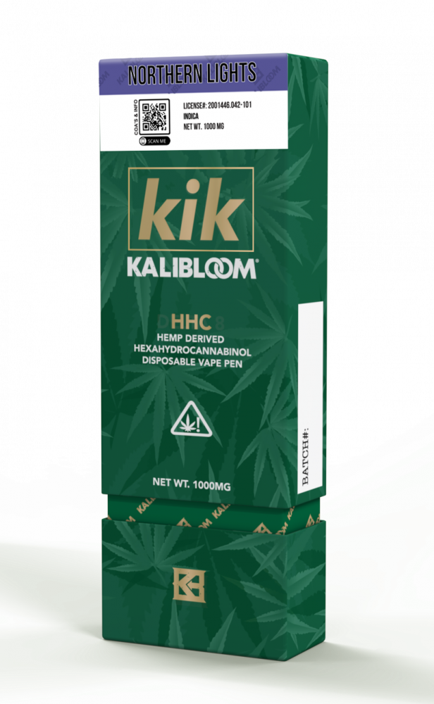 Kalibloom HHC Vape-pen Northern Lights 96%, 1000 mg HHC, 1 ml