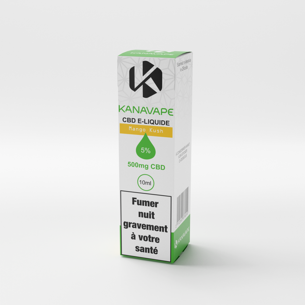 Kanavape Mango Kush vloeistof, 5 %, 500 mg CBD, 10 ml