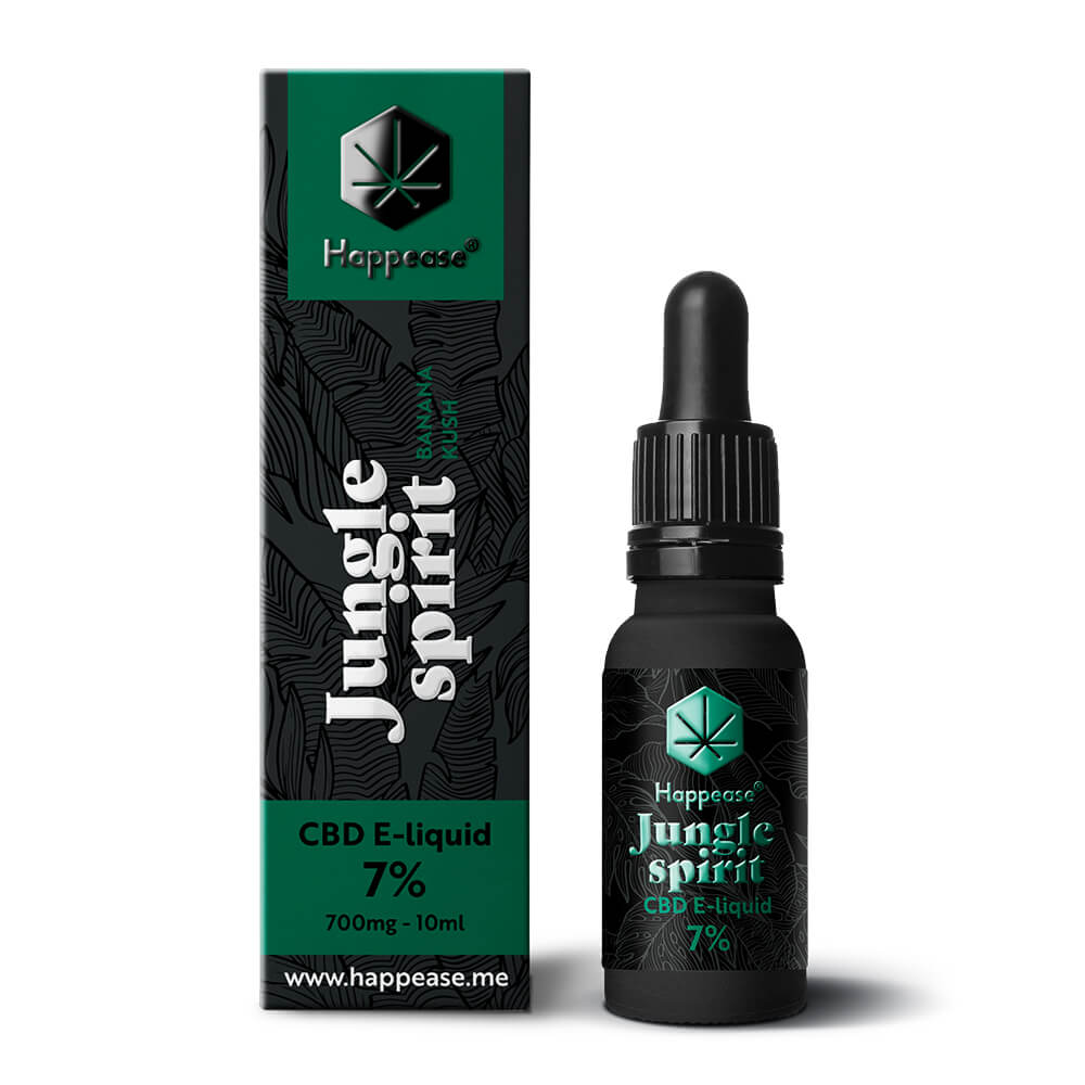 Happease CBD-vloeistof Jungle geest, 7% CBD, 700mg, 10 ml