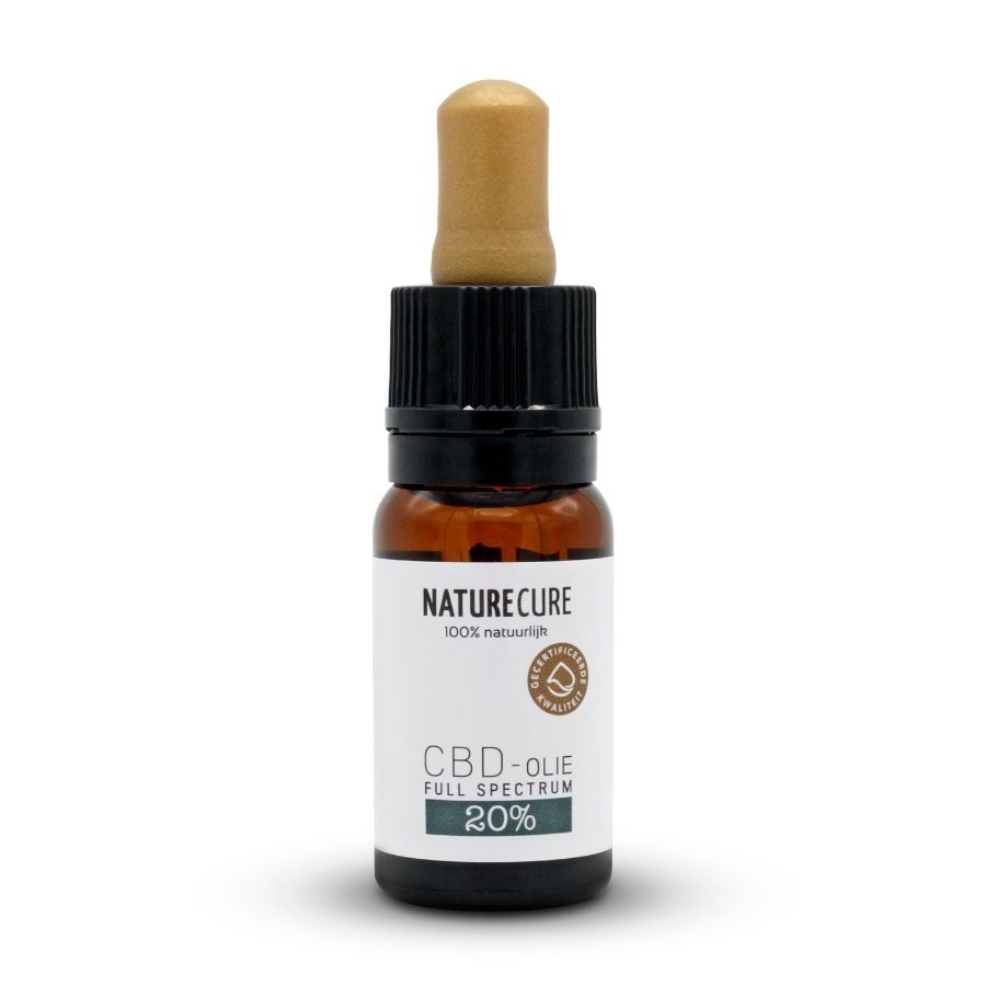 Nature Cure CBD olej s úplným spektrom, 20 %, 2000 mg, 10 ml