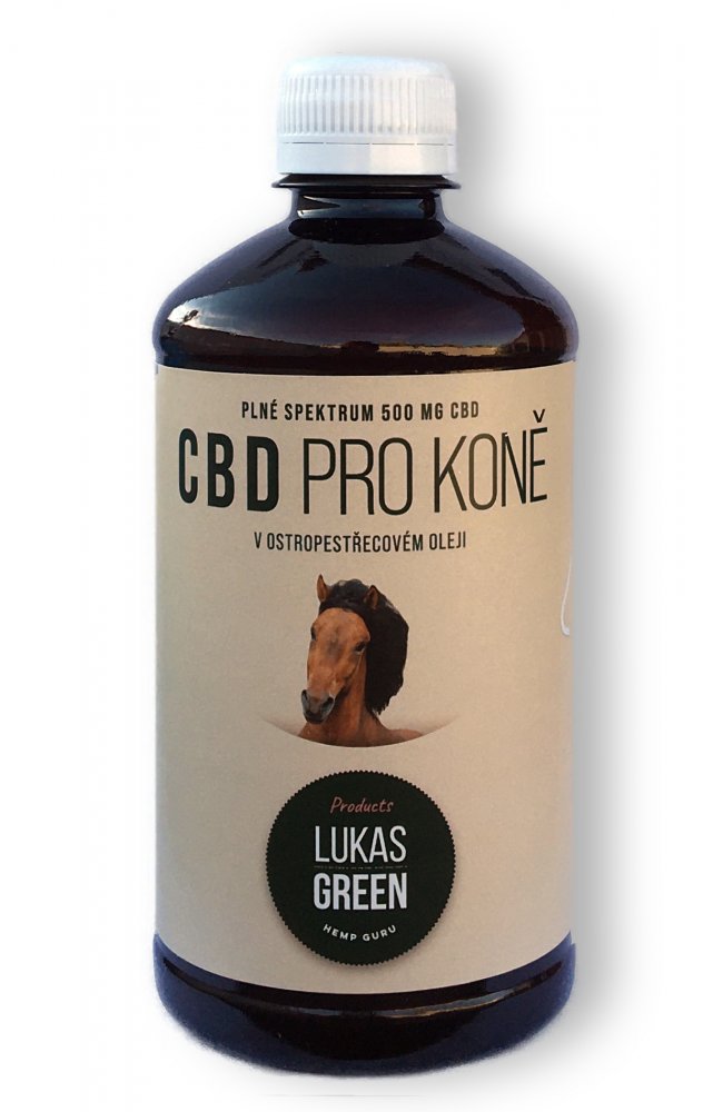 Lukas Green CBD voor paarden in mariadistelolie 500 ml, 500 mg