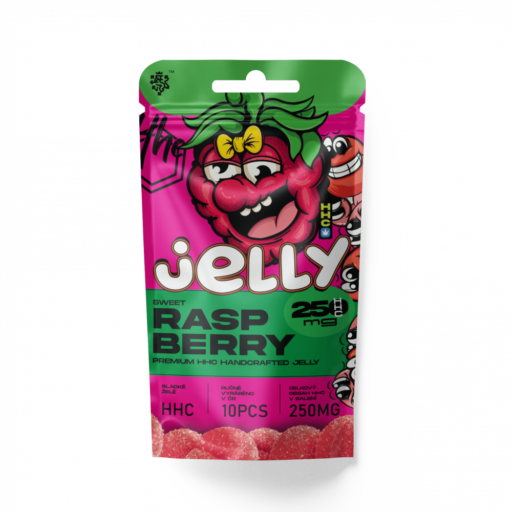 Czech CBD HHC Jelly Framboos 250 mg, 10 stuks x 25 mg