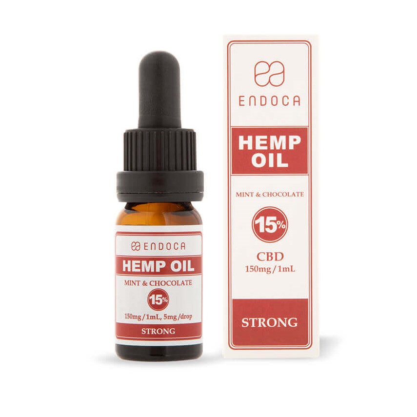 Endoca Chocolademunt-hennepolie 4500 mg CBD (15%), 30 ml