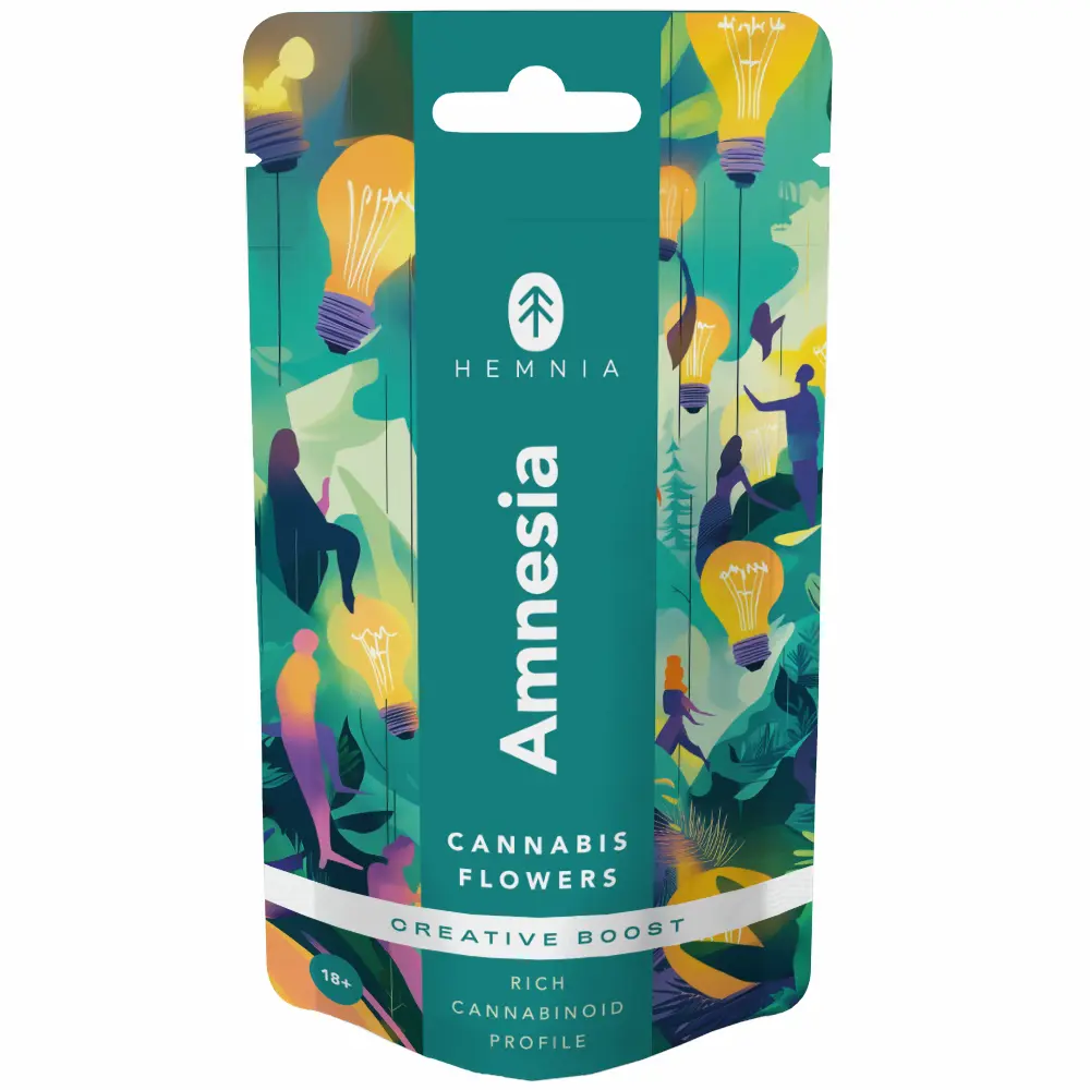 Hemnia Kvety CBD, Amnesia – Creative Boost, 1 g – 5 g 5 gramov
