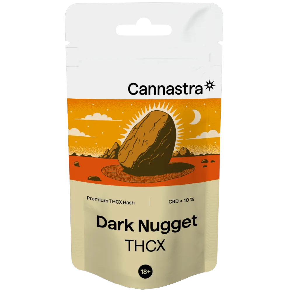 Cannastra THCX Hash Dark Nugget, 1g – 100g 100 gramov