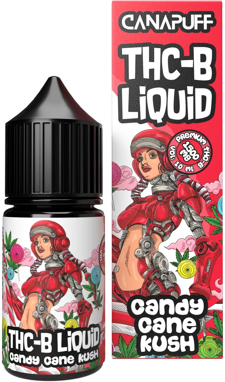 CanaPuff THCB Vloeibare Candy Cane Kush, 1500 mg, 10 ml