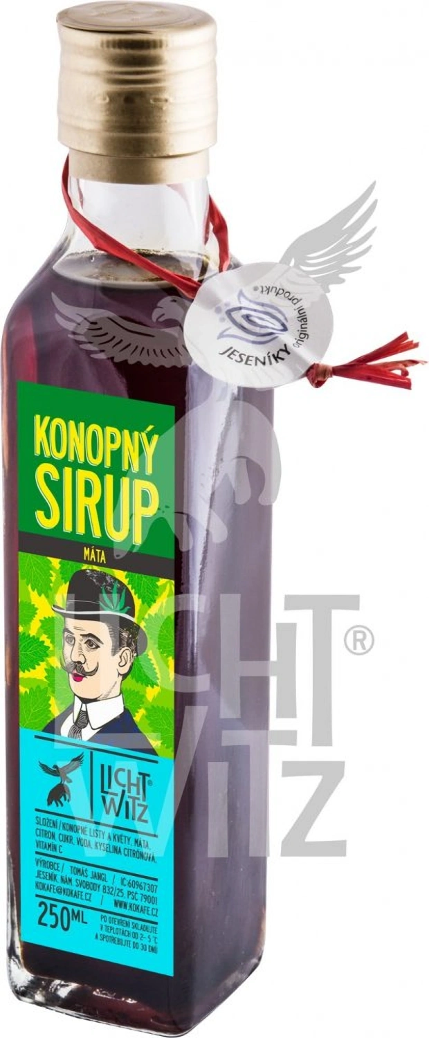 Lichtwitz Siroop met konopí in máty 250 ml