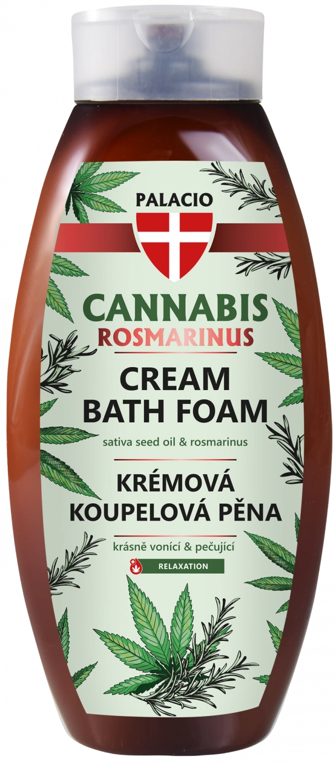 Palacio Cannabis Rosmarinus koupelová lázeň, 500 ml